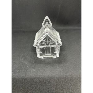 Vintage Chrystal Glass Church Paperweight